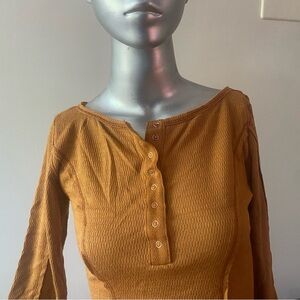 😇FREE PEOPLE -NWT SLOANE BODYSUIT/ SzXS- soft and cozy-VERY TOASTY/ GREAT GIFT 🎁